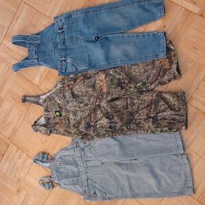 Overalls 3 pair john Deere,  old Navy, genuine kids size 2-3 years